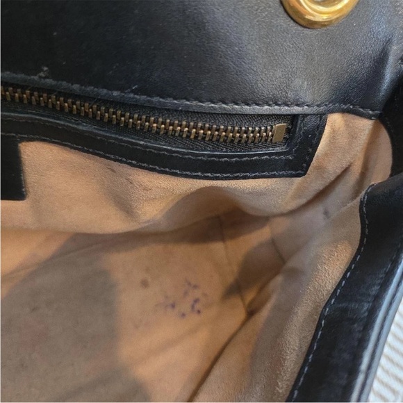Gucci Black Quilted Shoulder Bag with Gold Accents - Picture 10 of 16